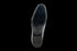 Double Buckled Crust Leather Loafers in Navy